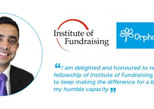 Orphans in Needs&rsquo; Fundraiser, Ikhlaq Hussain, is awarded the IOF Fellowship