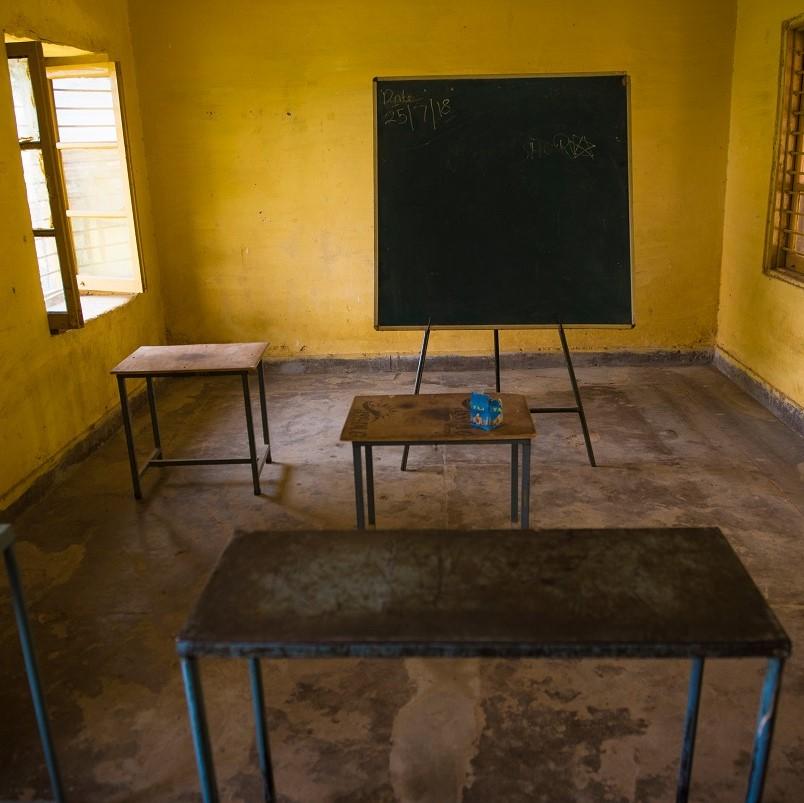 Empty Classroom Jammu Kashmir